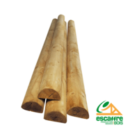 1/2 rond - Pin traité CL4 - diam 18 cm
